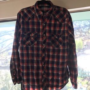 Large flannel shirt button down men’s L Arizona